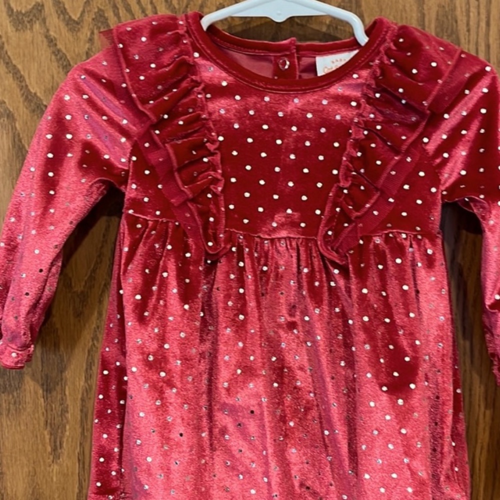 Gorgeous pink velvet dress,